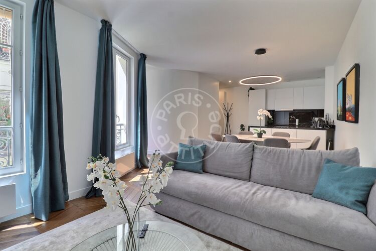 Living room - Furnished 1 bedroom - Paris 75006 - 16904