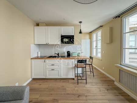 Kitchen Furnished apartment - 28m²  - 1 bedroom - Place Monge - Paris