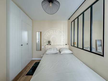 Bedroom Furnished apartment - 28m²  - 1 bedroom - Place Monge - Paris