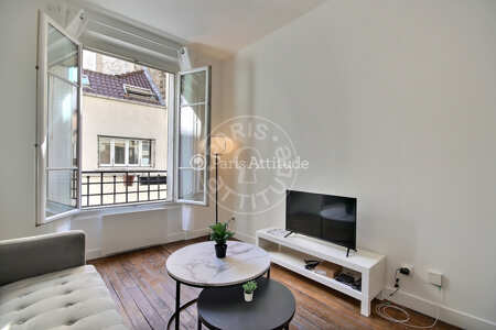 Salon Appartement meublé - 29m²  - 1 chambre - Bercy - Paris