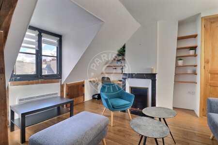 Salón Piso amueblado - 37m²  - 1 dormitorio - Saint-Paul - París