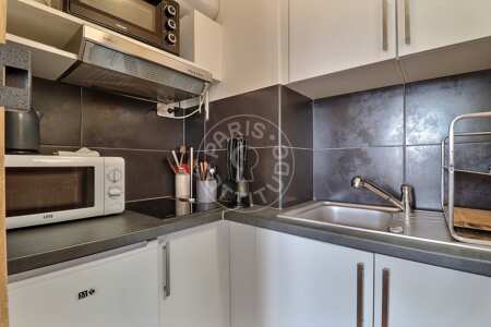Cocina Piso amueblado - 37m²  - 1 dormitorio - Saint-Paul - París
