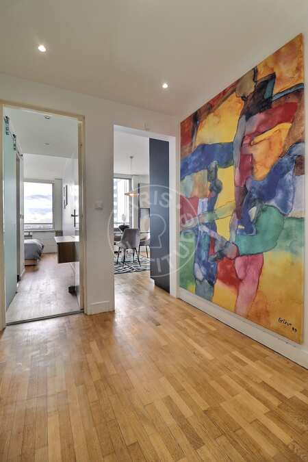 Eingangsbereich Möblierte wohnung - 87m²  - 3 Zimmer - Beaugrenelle - Paris