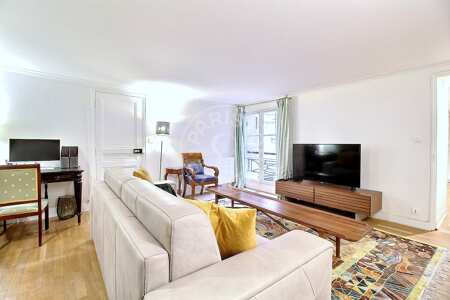 Living room Furnished apartment - 48m²  - 1 bedroom - Saint-Germain - Paris