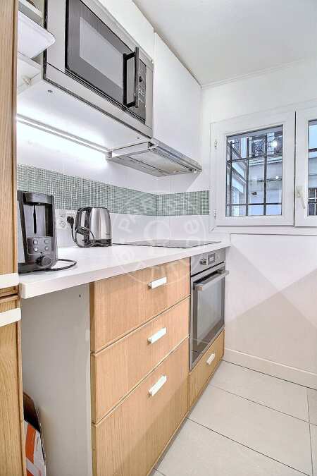 Kitchen Furnished apartment - 48m²  - 1 bedroom - Saint-Germain - Paris