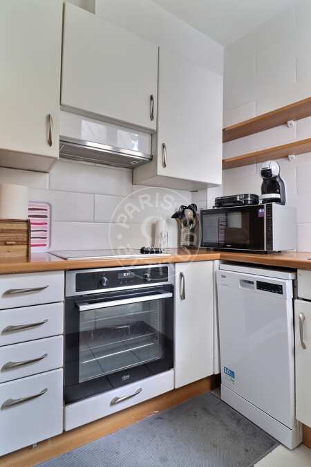 Cocina Piso amueblado - 63m²  - 2 dormitorios - Mirabeau - París