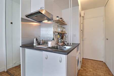 Cozinha Quitinete mobilado - 19m²  - Oberkampf - Paris