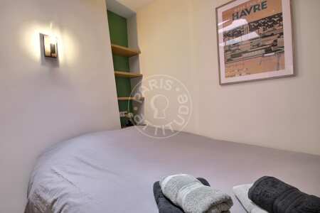 Camera da letto Appartamento arredato - 26m²  - 1 locale - Notre-Dame de Lorette - Parigi