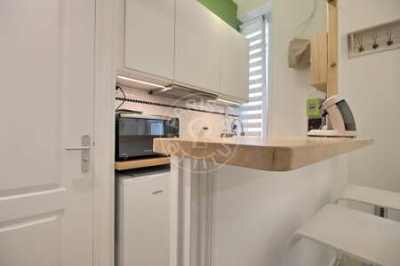 Kitchen Furnished studio - 15m²  - Plaisance / Pernety - Paris