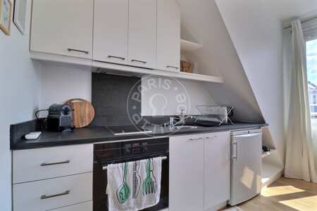 Cocina Estudio amueblado - 23m² - Saint-Paul - París