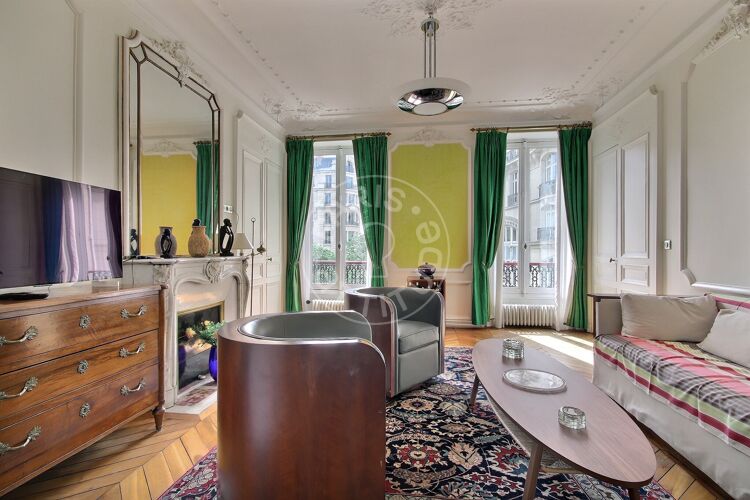 Salon - 3 chambres meublé - Paris 75009 - 16944