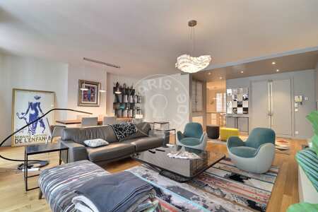 Sala Apartamento mobilado - 154m² - 3 quartos - Champs-Elysées - Paris