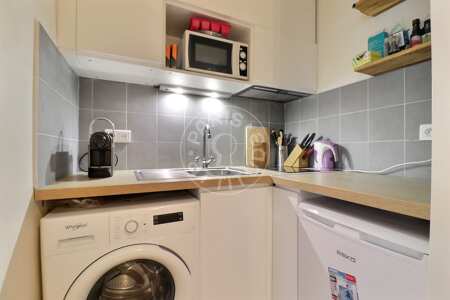 Kitchen Furnished studio - 21m²  - Place des Vosges - Paris