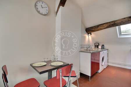 Küche Möblierte studio - 22m²  - Jules Joffrin - Mairie du 18ème - Paris