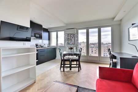 Sala Quitinete mobilado - 29m²  - Wagram - Paris