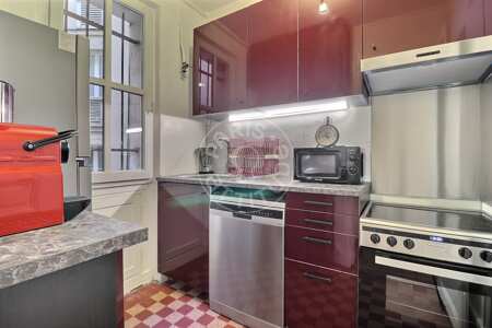 Küche Möblierte wohnung - 49m²  - 1 Zimmer - Auteuil - Paris