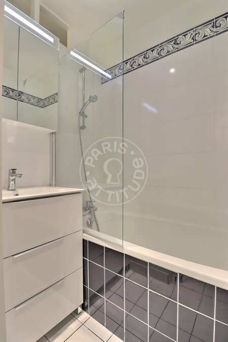 Badezimmer Möblierte wohnung - 49m²  - 1 Zimmer - Auteuil - Paris