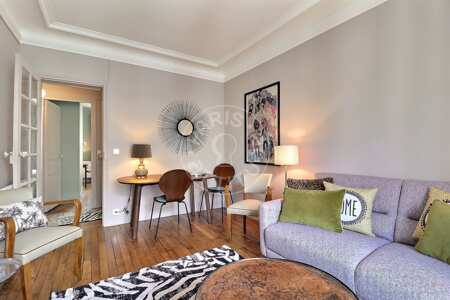 Living room Furnished apartment - 41m²  - 1 bedroom - Montmartre / Place des Abbesses - Paris