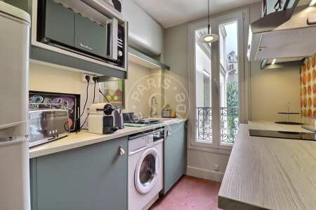 Kitchen Furnished apartment - 41m²  - 1 bedroom - Montmartre / Place des Abbesses - Paris
