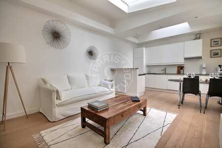 Sala Apartamento mobilado - 46m²  - 1 quarto - Convention - Paris