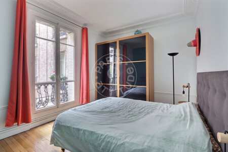 Camera da letto Appartamento arredato - 95m²  - 2 locali - Wagram - Parigi