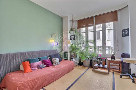 Living room Furnished apartment - 49m²  - 1 bedroom - Place des Fêtes - Paris