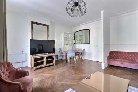 Living room Furnished apartment - 50m²  - 1 bedroom - Ecole Militaire / Unesco / Duroc - Paris