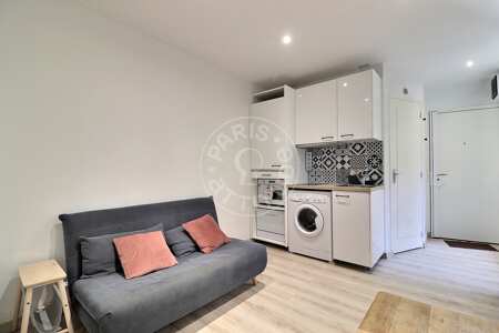 Living room Furnished studio - 25m²  - Marx Dormoy - Paris