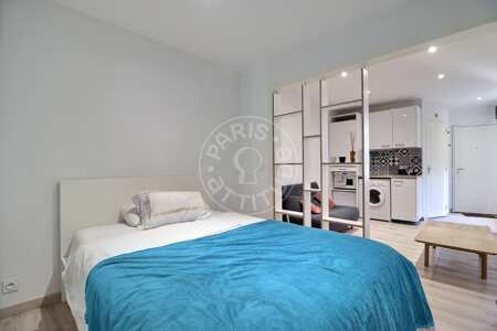 Bedroom Furnished studio - 25m²  - Marx Dormoy - Paris