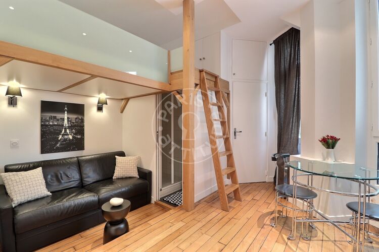 Wohnzimmer - Möblierte Studio - Paris 75018 - 16993