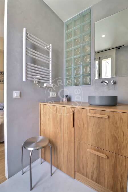 Badezimmer Möblierte wohnung - 53m²  - 1 Zimmer - Batignolles - Paris