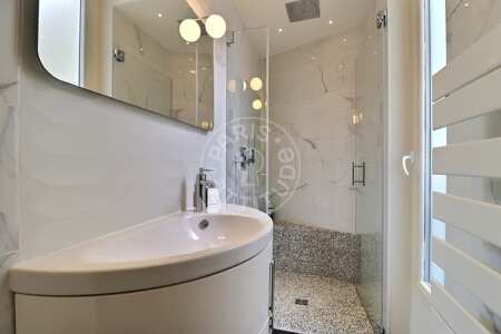 Badezimmer Möblierte wohnung - 61m²  - 2 Zimmer - Latin / Saint-Michel - Paris