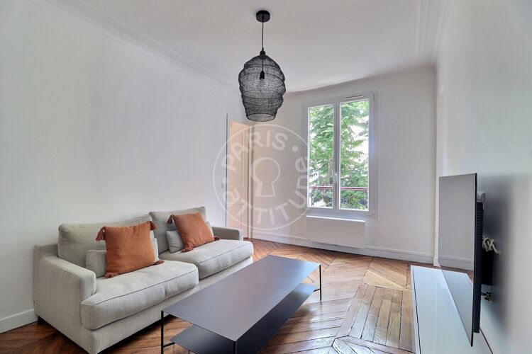 Living room - Furnished 1 bedroom - Paris 75009 - 16998