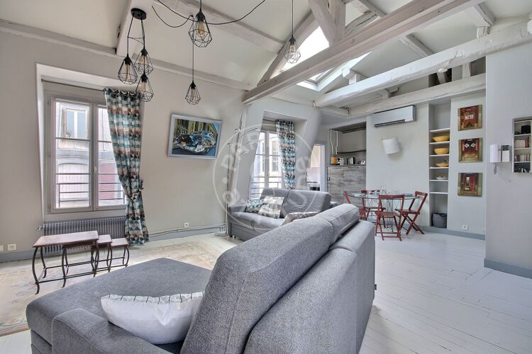 Living room - Furnished studio - Paris 75001 - 17001