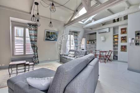 Wohnzimmer Möblierte studio - 40m²  - Pyramides / Palais Royal - Paris