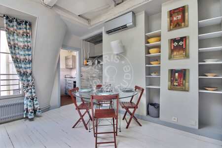 Esszimmer Möblierte studio - 40m²  - Pyramides / Palais Royal - Paris