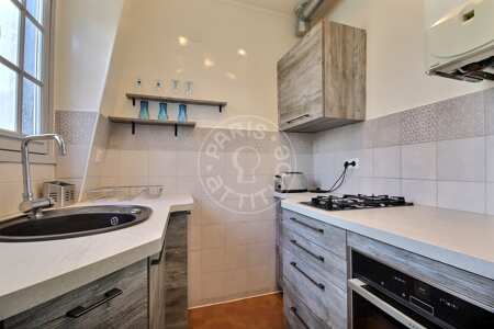 Küche Möblierte studio - 40m²  - Pyramides / Palais Royal - Paris