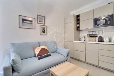 Sala Apartamento mobilado - 32m²  - 1 quarto - Clichy