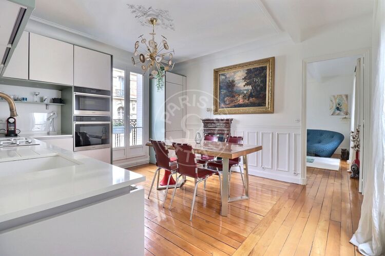 Living room - Furnished 1 bedroom - Paris 75020 - 17007