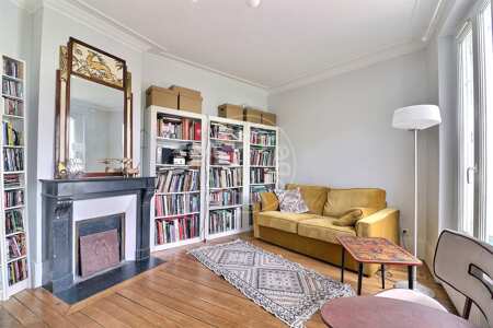Salon Appartement meublé - 49m²  - 1 chambre - Denfert Rochereau - Paris
