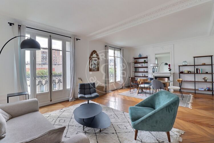 Wohnzimmer - Möblierte 3 Zimmer - Paris 75019 - 17010