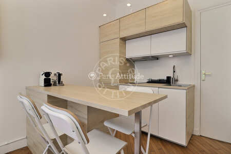 Cozinha Apartamento mobilado - 29m²  - 1 quarto - Auteuil - Paris