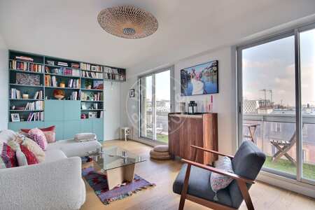 Wohnzimmer Möblierte wohnung - 81m²  - 3 Zimmer - Batignolles - Paris