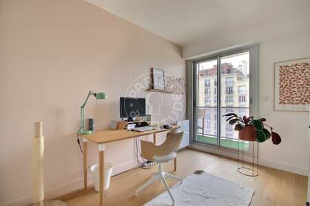 Arbeitszimmer Möblierte wohnung - 81m²  - 3 Zimmer - Batignolles - Paris
