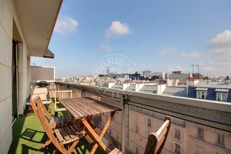 Balkon Möblierte wohnung - 81m²  - 3 Zimmer - Batignolles - Paris