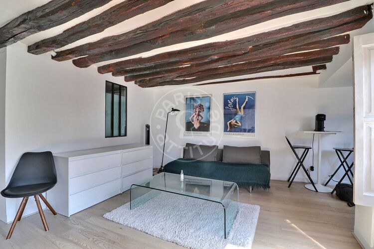 Salotto - Mansardato arredato - Parigi 75003 - 17024
