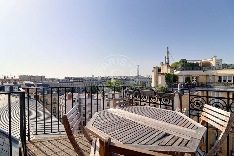 Wohnzimmer - Möblierte 2 Zimmer - Paris 75116 - 17026