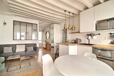 Salotto Mansardato arredato - 32m²  - Invalides - Parigi