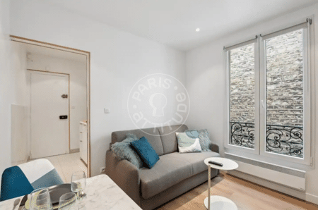 Salon Studio meublé - 15m²  - Porte de Vanves - Paris