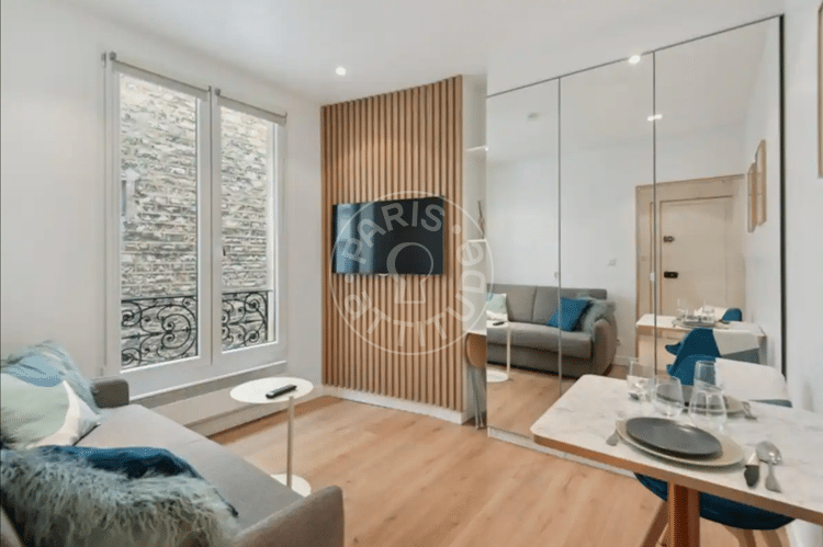 Living room - Furnished studio - Paris 75014 - 17029